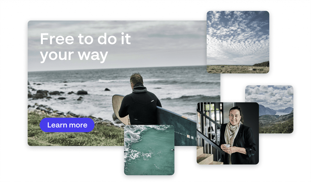 Display ads created using templated content tool for fast, on-brand production