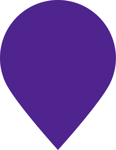 Purple location marker graphic