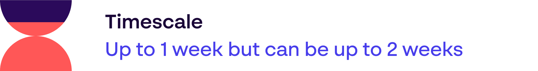 Timescale up to 1 week