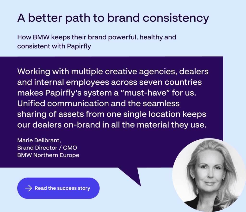Papirfly Suite customer story - How BMW unified communications across seven countries using a centralized dealer marketing system