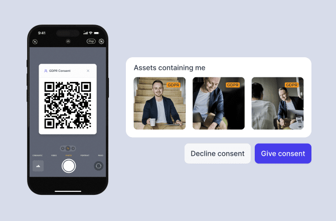 GDPR-compliant asset approval interface powered by Digital Asset Management tools