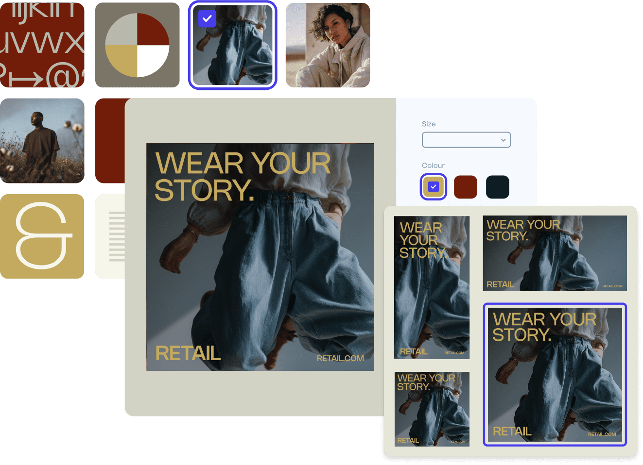 Brand portal interface for retail industry