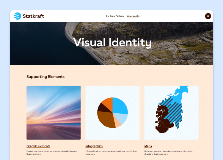 Papirfly Brand Centre interface used by Statkraft’s global teams